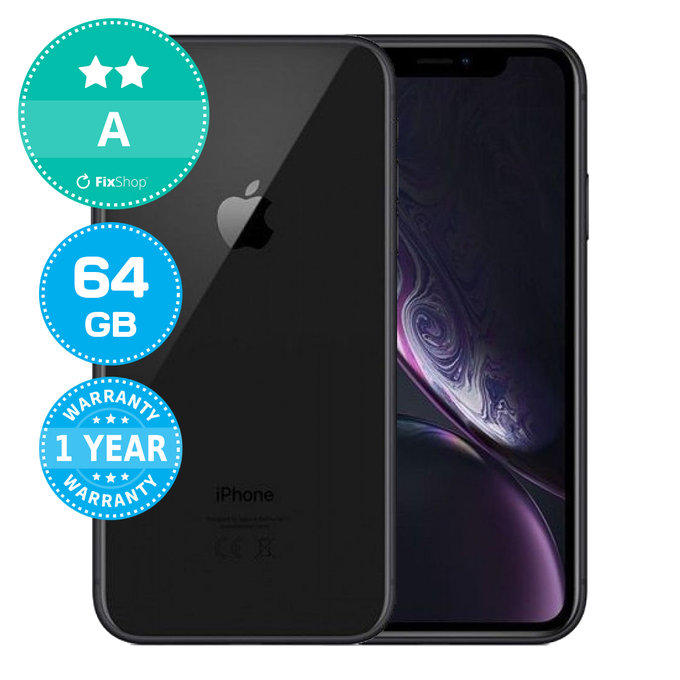Apple iPhone XR Black 64GB A Ανακατασκευασμένο
