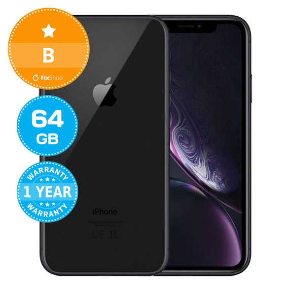 Apple iPhone XR Black 64GB B Ανακατασκευασμένο