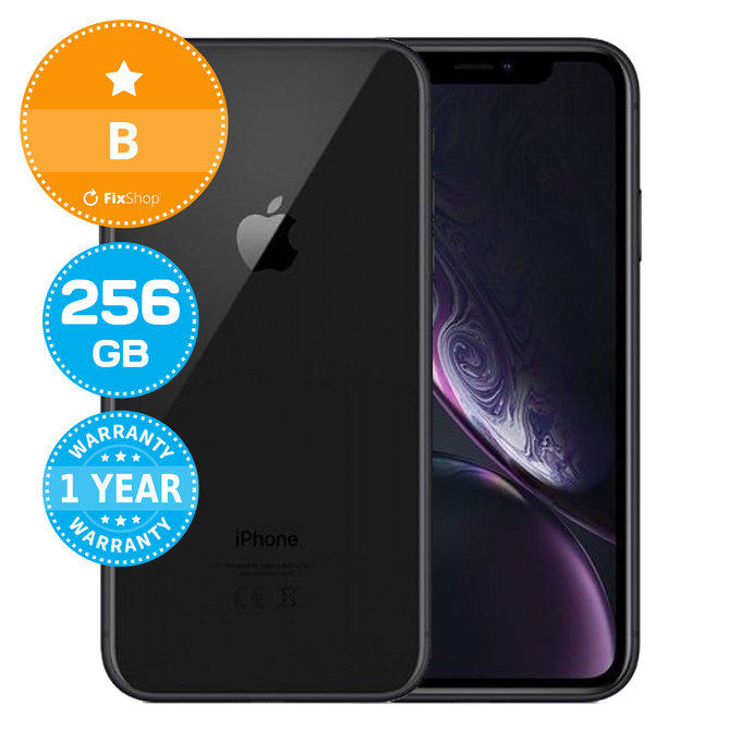 Apple iPhone XR Black 256GB B Ανακατασκευασμένο