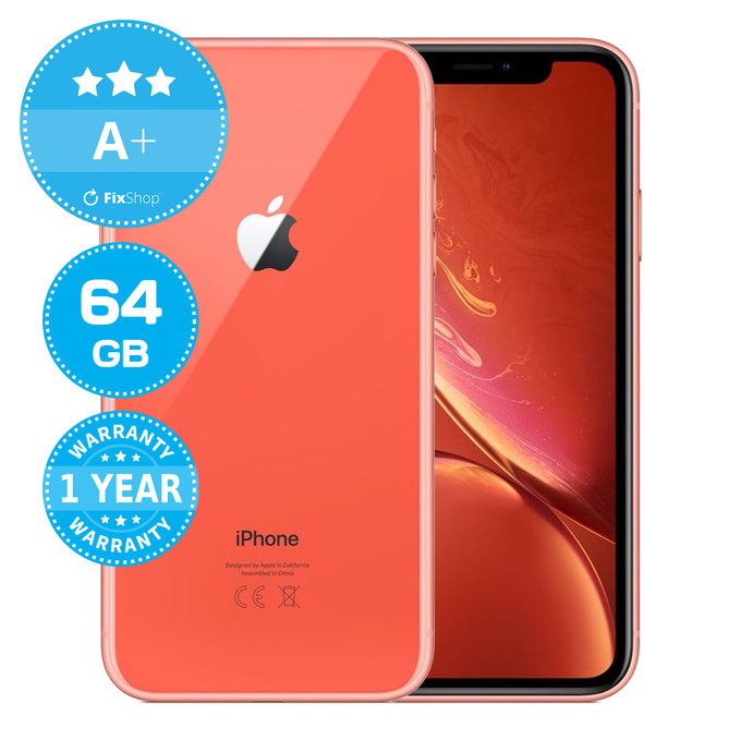 Apple iPhone XR Coral 64GB A+ Ανακατασκευασμένο