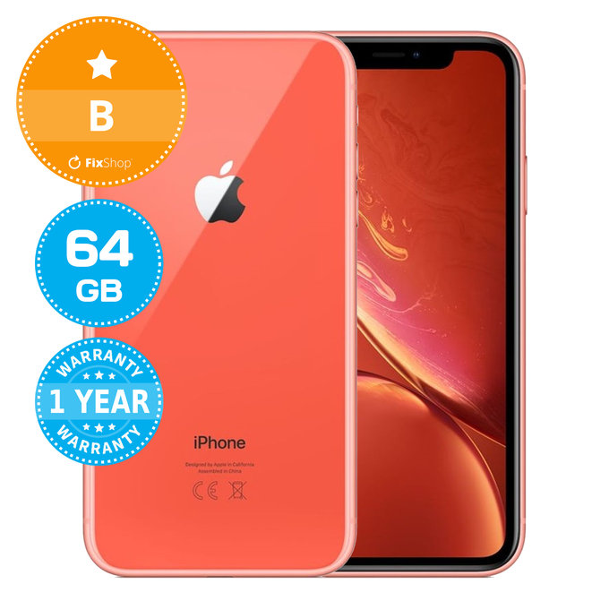 Apple iPhone XR Coral 64GB B Ανακατασκευασμένο