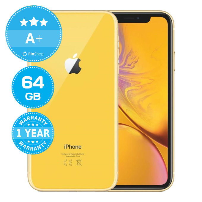 Apple iPhone XR Yellow 64GB A+ Ανακατασκευασμένο
