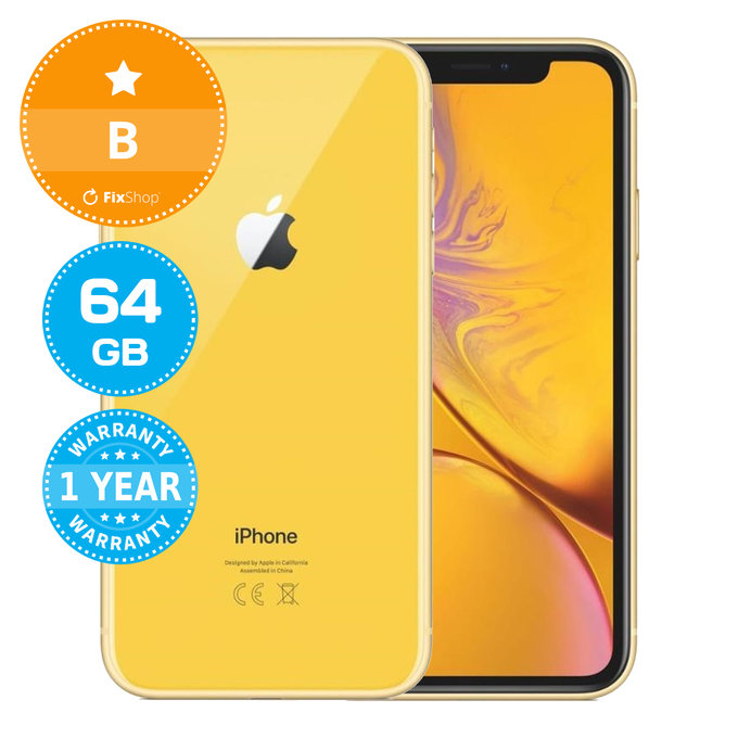 Apple iPhone XR Yellow 64GB B Ανακατασκευασμένο
