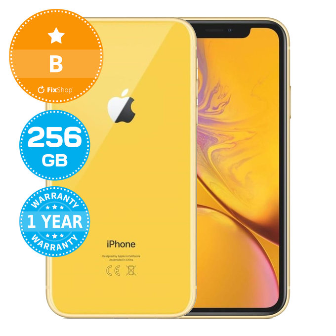 Apple iPhone XR Yellow 256GB B Ανακατασκευασμένο