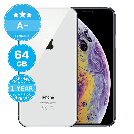 Apple iPhone XS Silver 64GB A+ Ανακατασκευασμένο