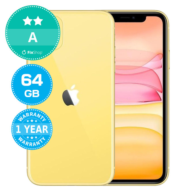Apple iPhone 11 Yellow 64GB A Ανακατασκευασμένο