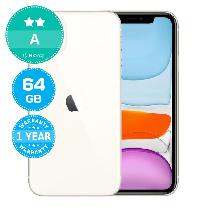 Apple iPhone 11 White 64GB A Ανακατασκευασμένο