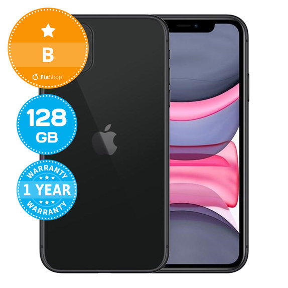 Apple iPhone 11 Black 128GB B Ανακατασκευασμένο