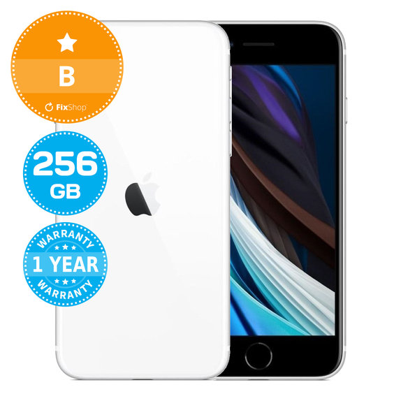 Apple iPhone SE (2nd Gen 2020) White 256GB B Ανακατασκευασμένο