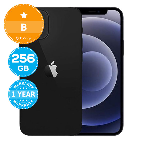 Apple iPhone 12 Mini Black 256GB B Ανακατασκευασμένο