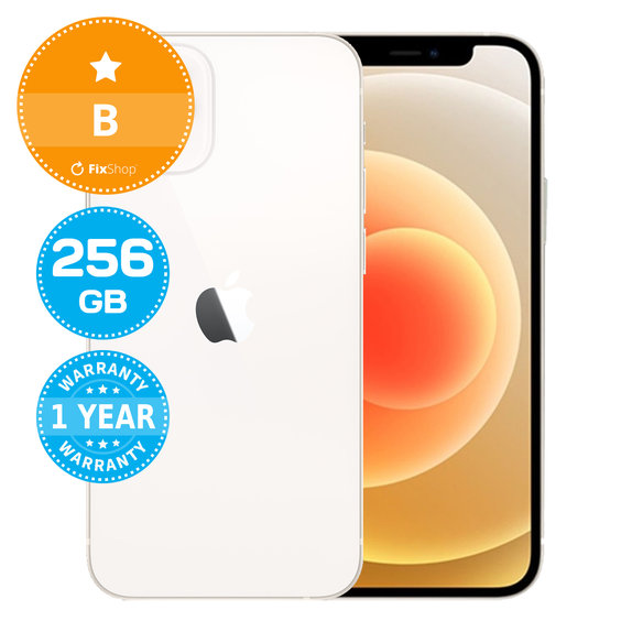 Apple iPhone 12 Mini White 256GB B Ανακατασκευασμένο