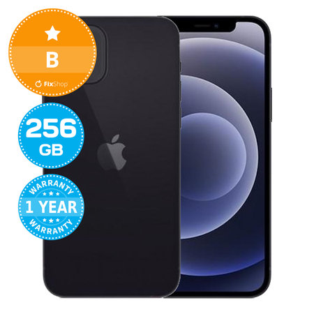 Apple iPhone 12 Black 256GB B Ανακατασκευασμένο