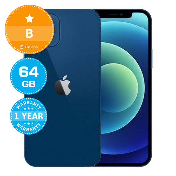 Apple iPhone 12 Blue 64GB B Ανακατασκευασμένο
