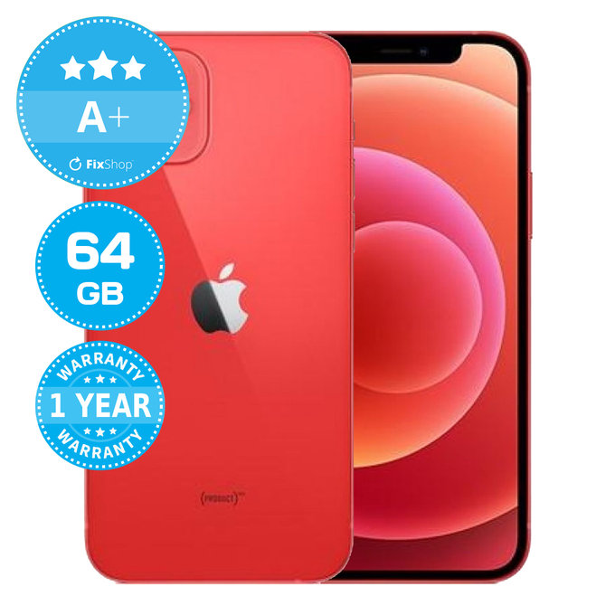 Apple iPhone 12 (PRODUCT)RED 64GB A+ Ανακατασκευασμένο
