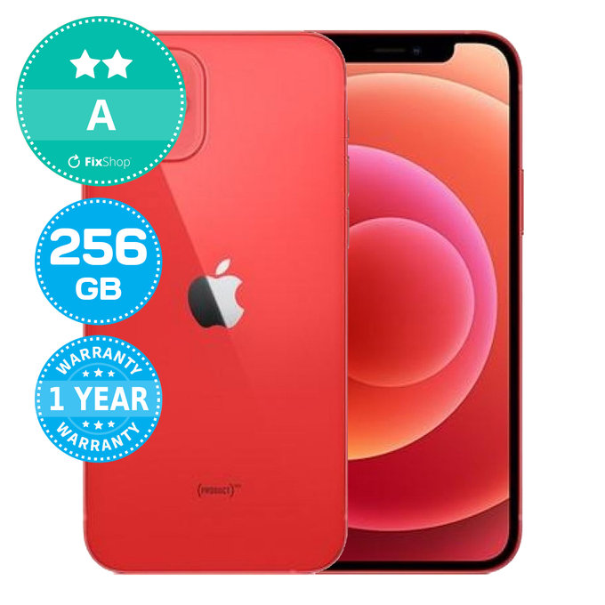 Apple iPhone 12 (PRODUCT)RED 256GB A Ανακατασκευασμένο