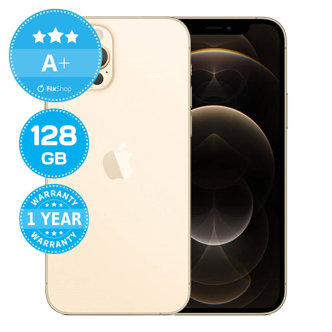 Apple iPhone 12 Pro Gold 128GB A+ Ανακατασκευασμένο