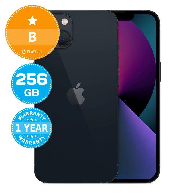 Apple iPhone 13 Midnight 256GB B Ανακατασκευασμένο