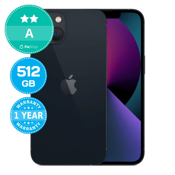 Apple iPhone 13 Midnight 512GB A Ανακατασκευασμένο