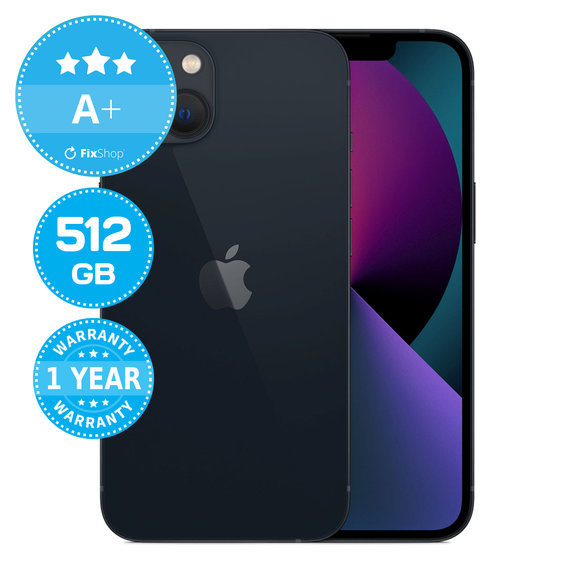 Apple iPhone 13 Midnight 512GB A+ Ανακατασκευασμένο