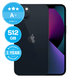 Apple iPhone 13 Midnight 512GB A+ Ανακατασκευασμένο