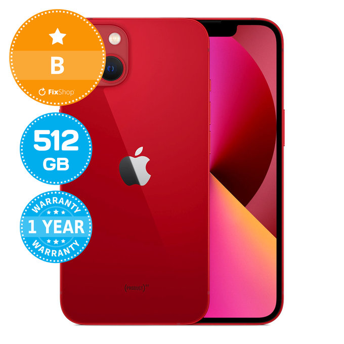 Apple iPhone 13 (PRODUCT)RED 512GB B Ανακατασκευασμένο