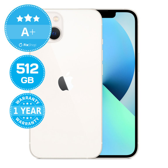 Apple iPhone 13 Starlight 512GB A+ Ανακατασκευασμένο
