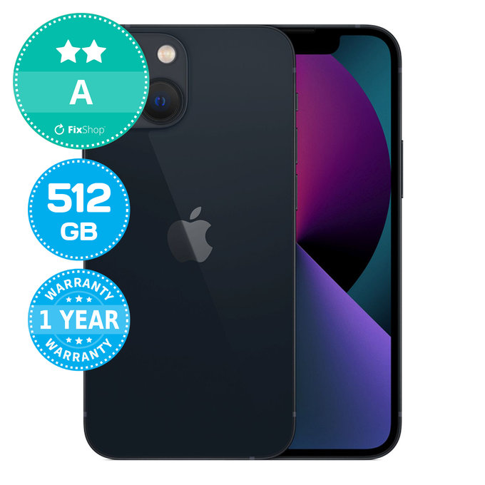 Apple iPhone 13 Mini Midnight 512GB A Ανακατασκευασμένο