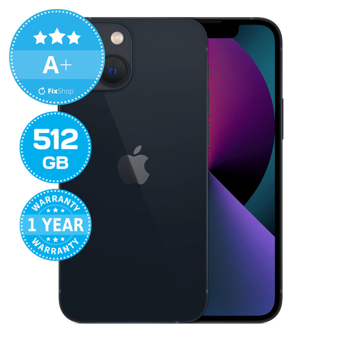 Apple iPhone 13 Mini Midnight 512GB A+ Ανακατασκευασμένο