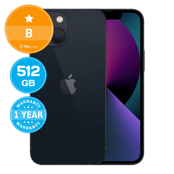 Apple iPhone 13 Mini Midnight 512GB B Ανακατασκευασμένο