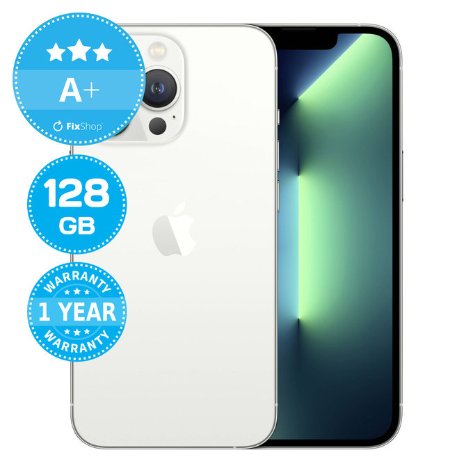Apple iPhone 13 Pro Silver 128GB A+ Ανακατασκευασμένο