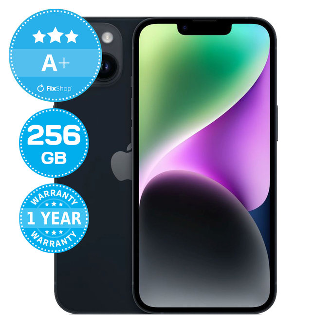 Apple iPhone 14 Midnight 256GB A+ Ανακατασκευασμένο