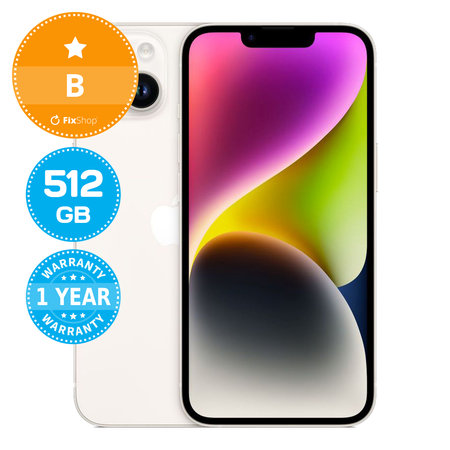Apple iPhone 14 Starlight 512GB B Ανακατασκευασμένο