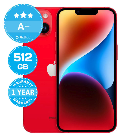 Apple iPhone 14 (PRODUCT)RED 512GB A+ Ανακατασκευασμένο