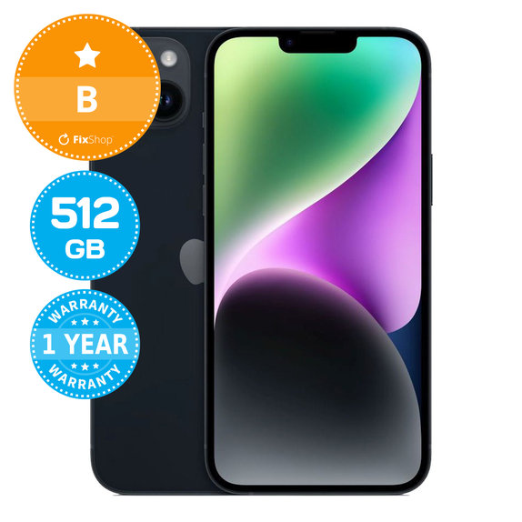 Apple iPhone 14 Plus Midnight 512GB B Ανακατασκευασμένο