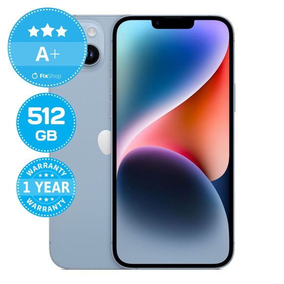 Apple iPhone 14 Plus Blue 512GB A+ Ανακατασκευασμένο