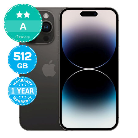 Apple iPhone 14 Pro Space Black 512GB A Ανακατασκευασμένο