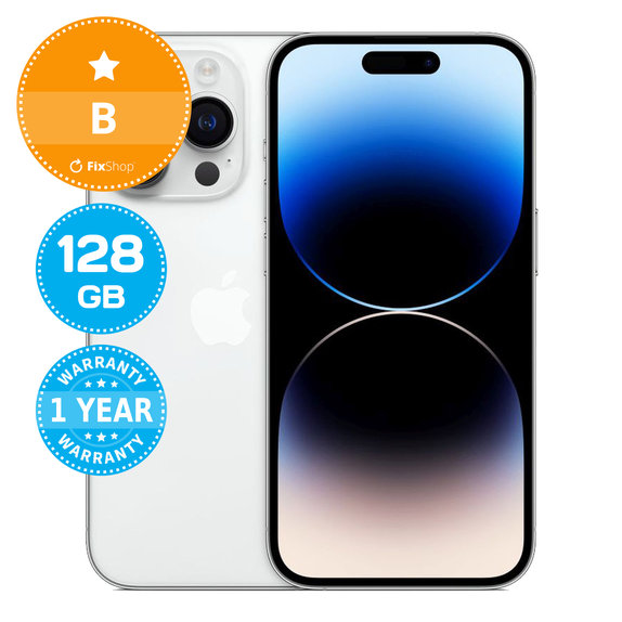 Apple iPhone 14 Pro Silver 128GB B Ανακατασκευασμένο