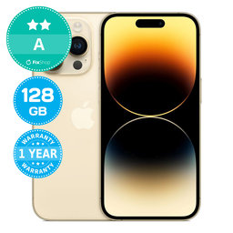 Apple iPhone 14 Pro Gold 128GB A Ανακατασκευασμένο