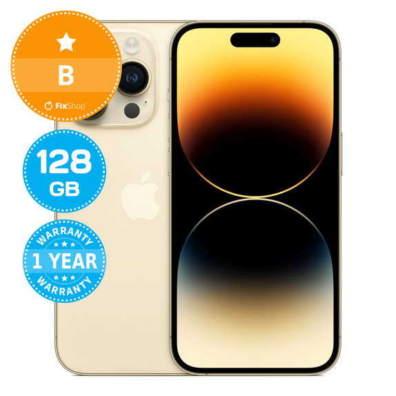 Apple iPhone 14 Pro Gold 128GB B Ανακατασκευασμένο