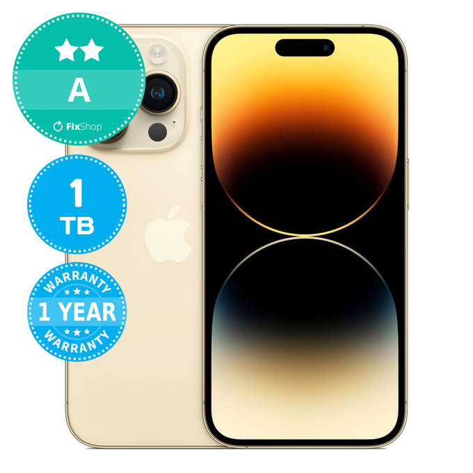 Apple iPhone 14 Pro Gold 1TB A Ανακατασκευασμένο