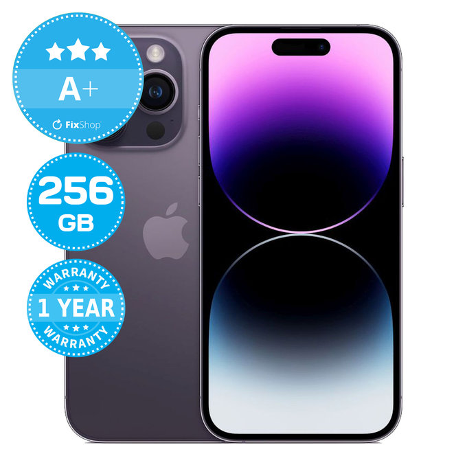 Apple iPhone 14 Pro Deep Purple 256GB A+ Ανακατασκευασμένο