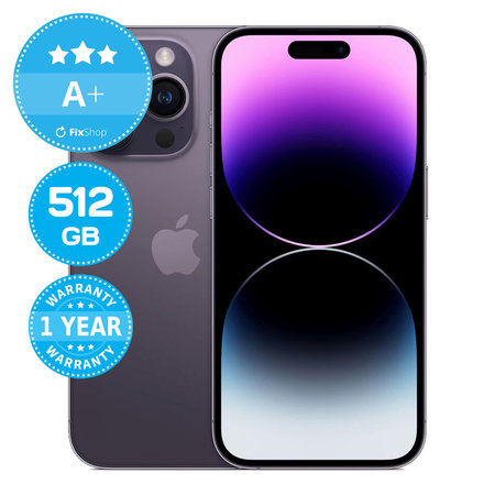 Apple iPhone 14 Pro Deep Purple 512GB A+ Ανακατασκευασμένο