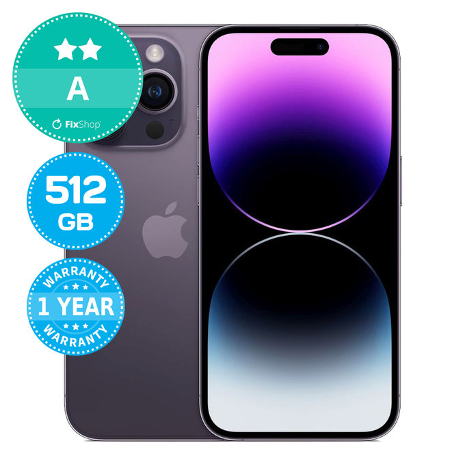 Apple iPhone 14 Pro Deep Purple 512GB A Ανακατασκευασμένο