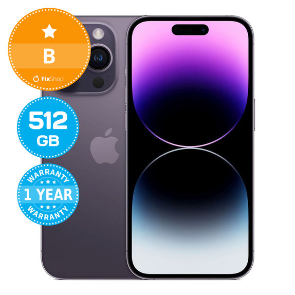 Apple iPhone 14 Pro Deep Purple 512GB B Ανακατασκευασμένο