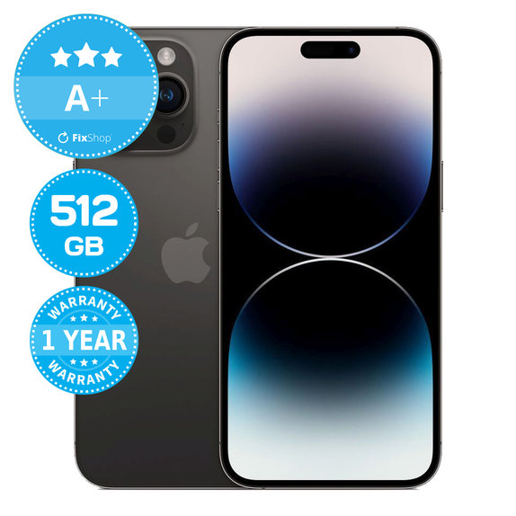 Apple iPhone 14 Pro Max Space Black 512GB A+ Ανακατασκευασμένο