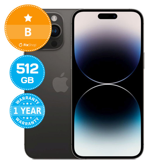 Apple iPhone 14 Pro Max Space Black 512GB B Ανακατασκευασμένο