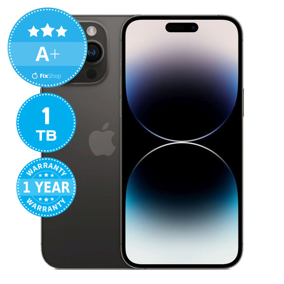 Apple iPhone 14 Pro Max Space Black 1TB A+ Ανακατασκευασμένο