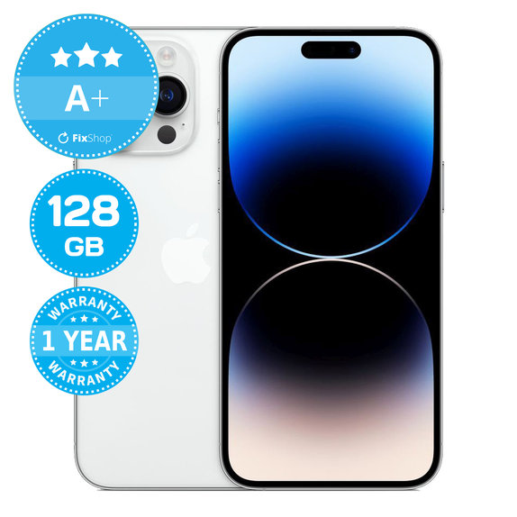 Apple iPhone 14 Pro Max Silver 128GB A+ Ανακατασκευασμένο
