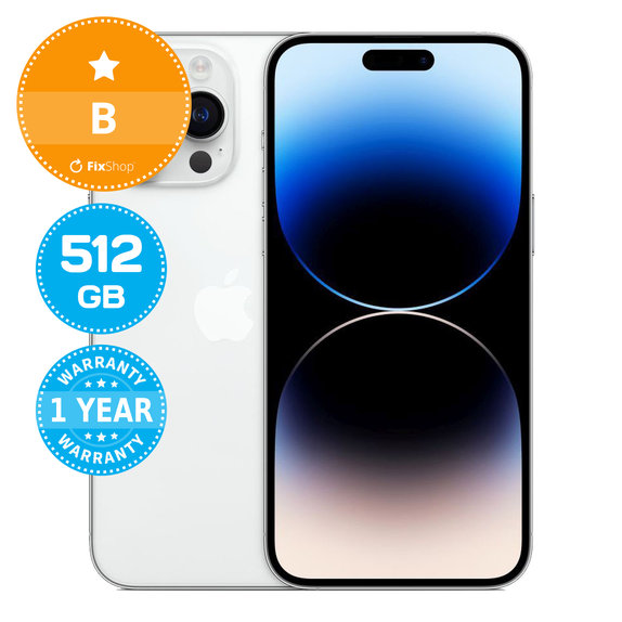 Apple iPhone 14 Pro Max Silver 512GB B Ανακατασκευασμένο
