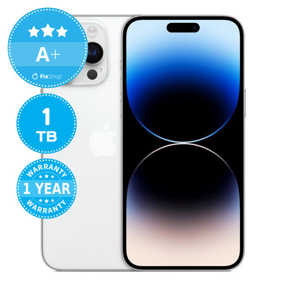 Apple iPhone 14 Pro Max Silver 1TB A+ Ανακατασκευασμένο
